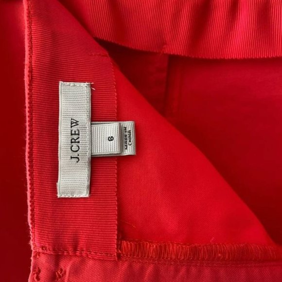 J. Crew Mini Flare Skirt Coral Orange Size 6 - Picture 6 of 11
